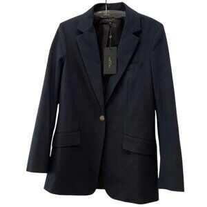 rag & bone NEW NWT navy blue classic single button blazer jacket 4